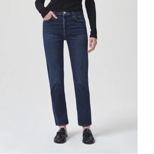 AGOLDE Riley Long high-rise straight Jean